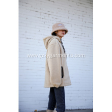 Thick artificial fur coat